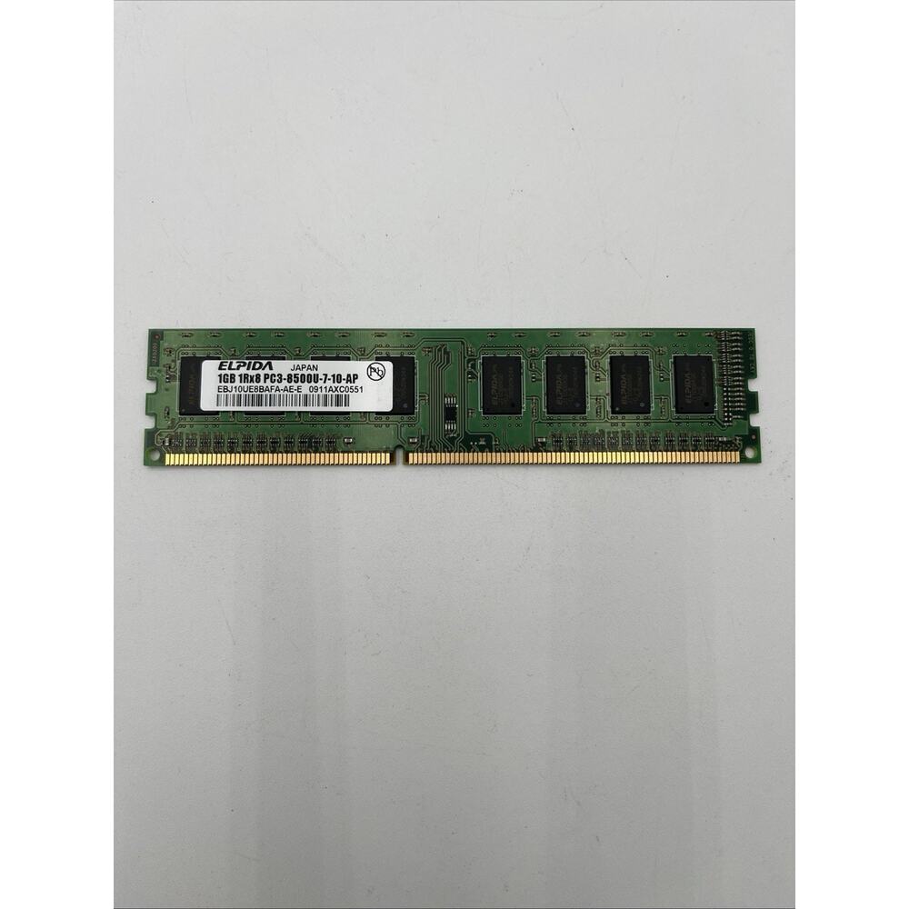 Elpida EBJ10UE8BAFA-AE-E 1Rx8 PC3-8500U-7-10-AP 1GB DDR3-1066MHz Desktop RAM